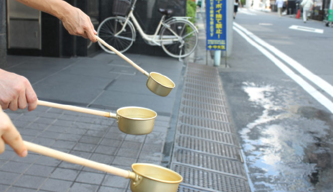 打ち水の実施