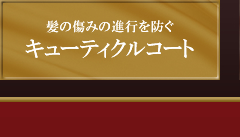 髪の傷みの進行を防ぐ キューティクルコート